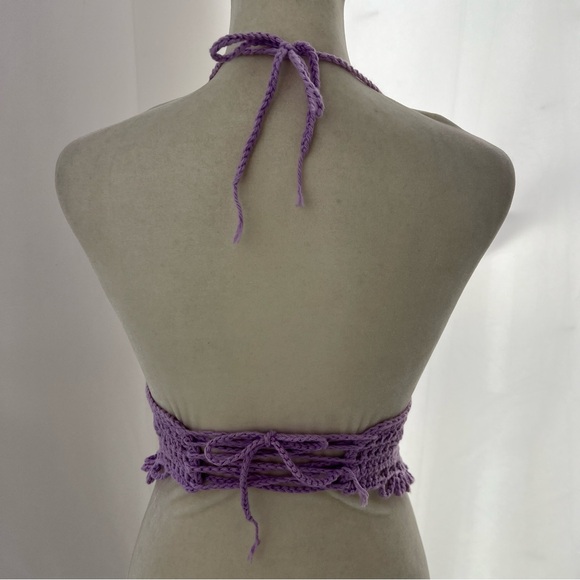 HANDMADE CROCHET halter TOP - Picture 3 of 6